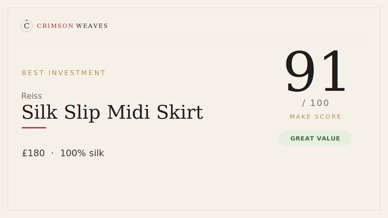 Crimson Weaves garment review detail